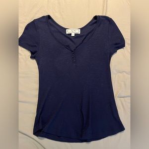 Blue Hippie Rose top